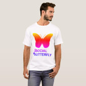ソーシャルハッシュタグバタフライ [Hyper Filter リミックス] Tシャツ (正面フル)
