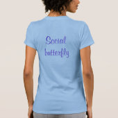 ソーシャルバタフライアパレルTシャツ Tシャツ (裏面)