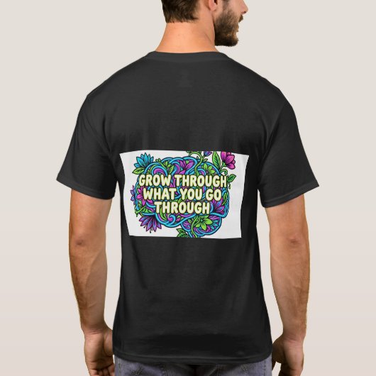 ソーシャルバッテリーゼロ イントロバート 猫 前面 脳 裏面 Tシャツ (裏面)
