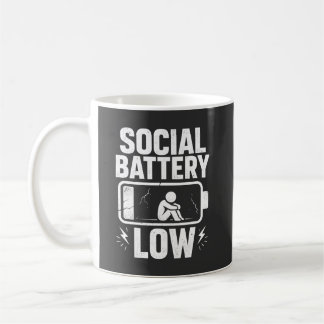 ソーシャルバッテリー残量警告 コーヒーマグカップ