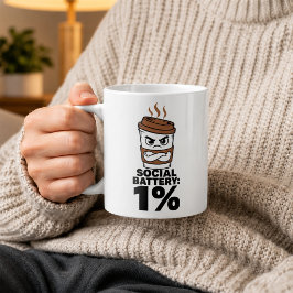 ソーシャルバッテリー1% マグカップ イントロバート ギフト