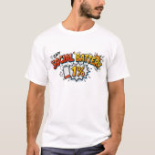 ソーシャルバッテリー1% 面白い内向的コミック Tシャツ (正面)