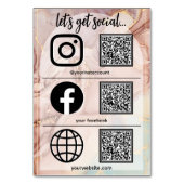 ソーシャルビジネスをもっと身近に | QRコードテーブルカード テーブルナンバー (正面)