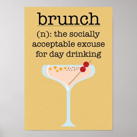 ソーシャルブおもしろいランチドリンク引用文タイポグラフィ ポスター (正面)