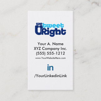 ソーシャルプロファイル名刺WTURiteB 2.0 vertfbak 名刺