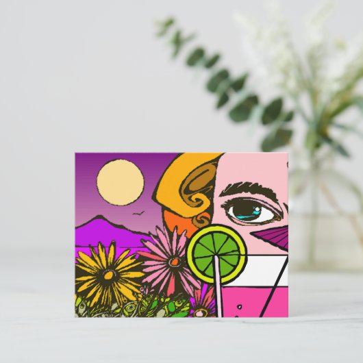 ソーシャルミートアップ招待状カクテルパーティークルーズ 招待状 (スタンド正面)