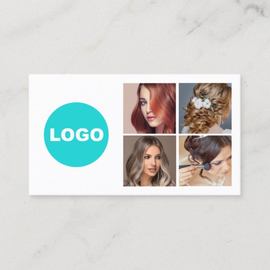 ソーシャルメカスタムディアの写真のロゴを追加 名刺 (正面)