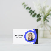 ソーシャルメディはっきりしたアアイコンフォトカード 名刺 (スタンド正面)