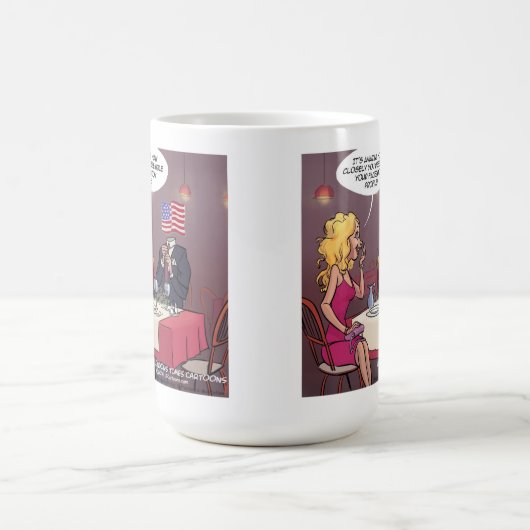 ソーシャルメディアおもしろいデートすること コーヒーマグカップ (中央)