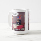 ソーシャルメディアおもしろいデートすること コーヒーマグカップ (正面左)