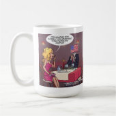 ソーシャルメディアおもしろいデートすること コーヒーマグカップ (左)