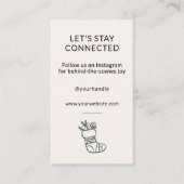 ソーシャルメディアお洒落コネクトクリームクリスマス 名刺 (正面)