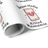 ソーシャルメディアがロマンスを殺した ラッピングペーパー (ロールコーナー)