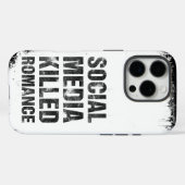 ソーシャルメディアがロマンスを殺した Case-Mate iPhoneケース (裏面 (横))