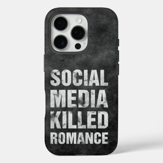 ソーシャルメディアがロマンスを殺した Case-Mate iPhoneケース (裏面)