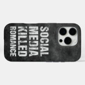ソーシャルメディアがロマンスを殺した Case-Mate iPhoneケース (裏面 (横))