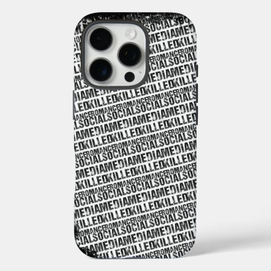 ソーシャルメディアがロマンスを殺した Case-Mate iPhoneケース (裏面)