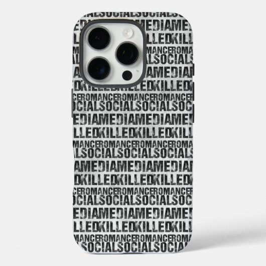 ソーシャルメディアがロマンスを殺した Case-Mate iPhoneケース (裏面)