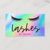 ソーシャルメディアが目にホログラフィックトレンディー 名刺 (正面)