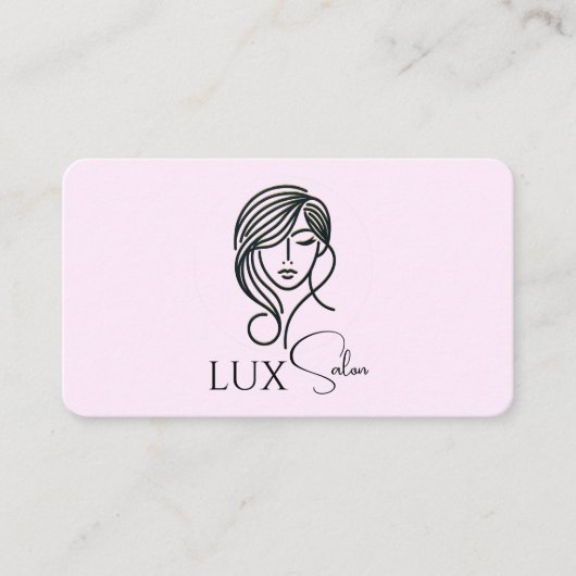 ソーシャルメディアつながりQRコードロゴサロン 名刺 (正面)