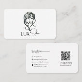 ソーシャルメディアつながりQRコードロゴ 名刺 (正面/裏面)