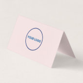 ソーシャルメディアでつながろう QRコード ピンク ビジネス 名刺 (裏面)