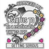 ソーシャルメディアでステッカーが変更された シール (正面)