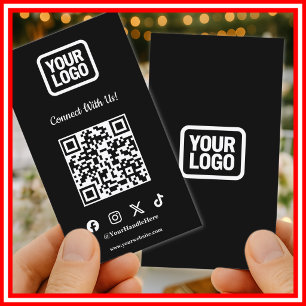 ソーシャルメディアとつながろう Instagram TikTok X QR 名刺