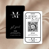 ソーシャルメディアとの接続QRコードのミニマリスト 名刺