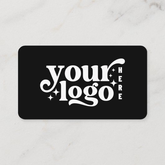 ソーシャルメディアとの接続QRブラックビジネス 名刺 (裏面)