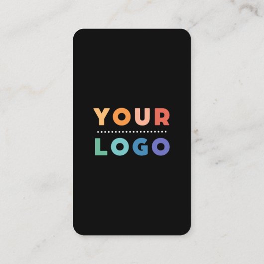 ソーシャルメディアと接続QRコードブラック 名刺 (裏面)