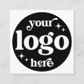 ソーシャルメディアと米国の接続のカスタムプロフェッショナル スクエア名刺 (正面)