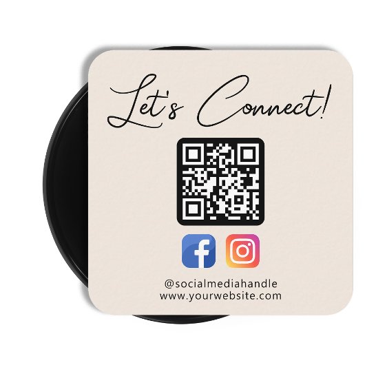 ソーシャルメディアと米国の接続のカスタムプロフェッショナル スクエア名刺