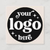 ソーシャルメディアと米国の接続のカスタムプロフェッショナル スクエア名刺 (正面)