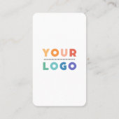 ソーシャルメディアに接続QRコードホワイト 名刺 (裏面)