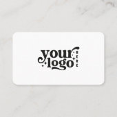 ソーシャルメディアに接続QRコードホワイト 名刺 (裏面)