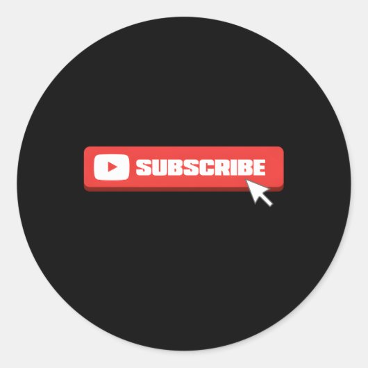 ソーシャルメディアのような共有コムサブスクライブVlogger ラウンドシール (正面)