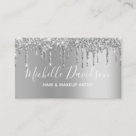 ソーシャルメディアのアイコパーソナライズされたン – -Glam & グリッター 名刺 (正面)