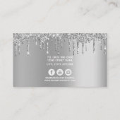 ソーシャルメディアのアイコパーソナライズされたン – -Glam & グリッター 名刺 (裏面)