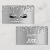 ソーシャルメディアのアイコパーソナライズされたン – -Glam & グリッター 名刺 (正面/裏面)