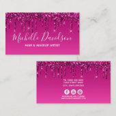 ソーシャルメディアのアイコパーソナライズされたン – -Glam & グリッター 名刺 (正面/裏面)