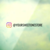 ソーシャルメディアのアイコン & あなたのインスタグラムの名前 ウィンドウサイン (シート3)