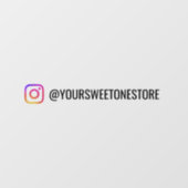 ソーシャルメディアのアイコン & あなたのインスタグラムの名前 ウィンドウサイン (シート)
