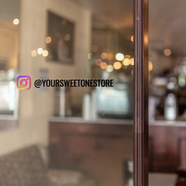 ソーシャルメディアのアイコン & あなたのインスタグラムの名前 ウィンドウサイン