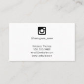 ソーシャルメディアのアイコン |ホログラフィック虹色 名刺 (裏面)