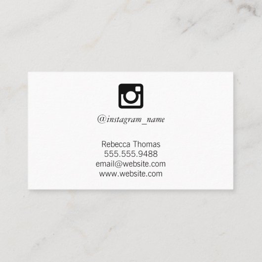 ソーシャルメディアのアイコン |ホログラフィック虹色 名刺 (裏面)