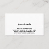 ソーシャルメディアのアイコン 名刺 (裏面)