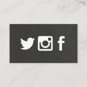 ソーシャルメディアのアイコン 名刺 (正面)