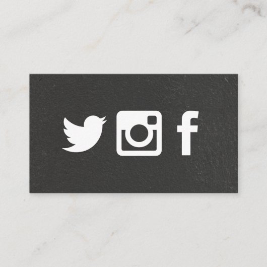 ソーシャルメディアのアイコン 名刺 (正面)