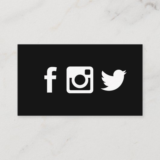 ソーシャルメディアのアイコン 名刺 (正面)